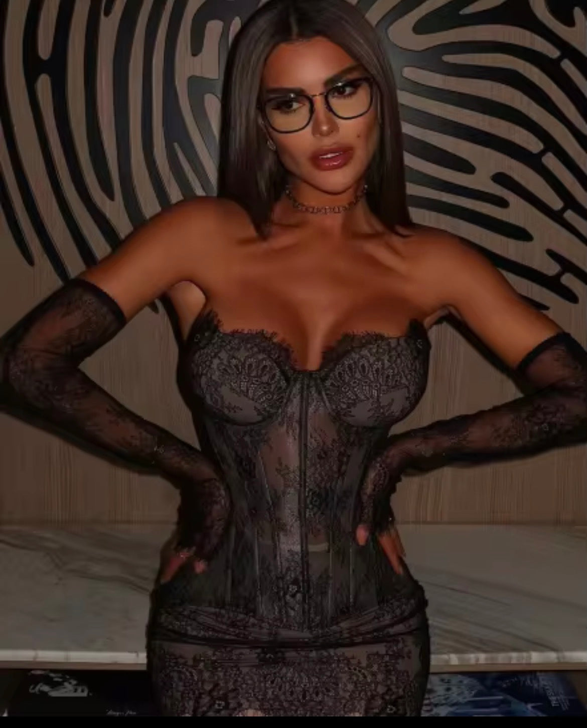 Lace Corset Bustier Top (Boned)